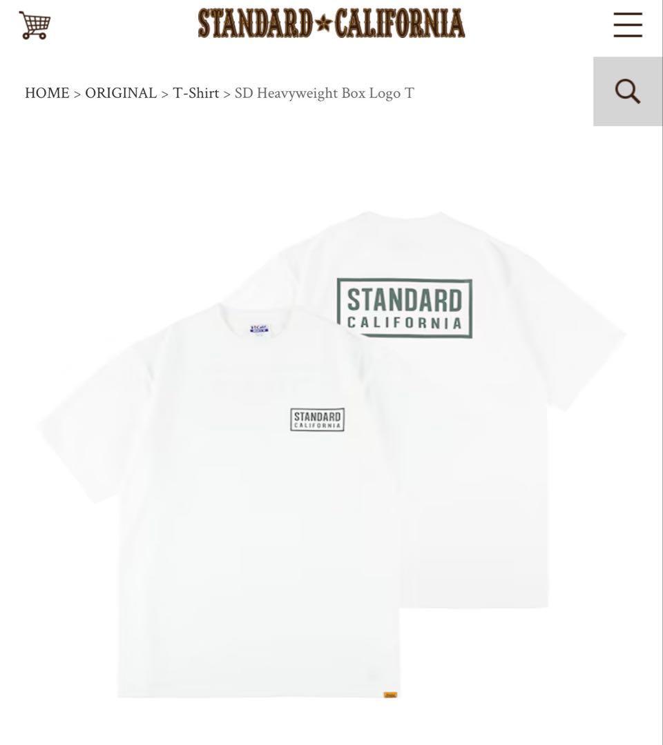 【美品】STANDARD CALIFORNIA ホワイト Tシャツ L