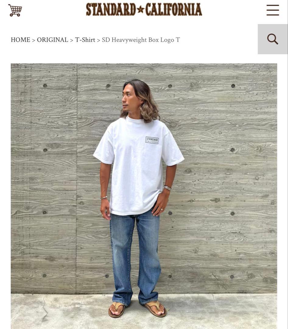 【美品】STANDARD CALIFORNIA ホワイト Tシャツ L