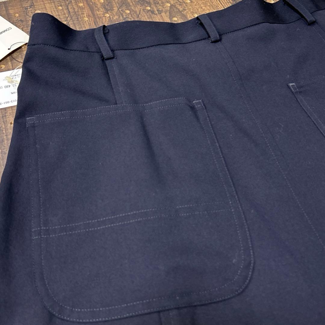 新品タグ付　コムデギャルソン　サルエルパンツ　黒　紺　L ウール100%