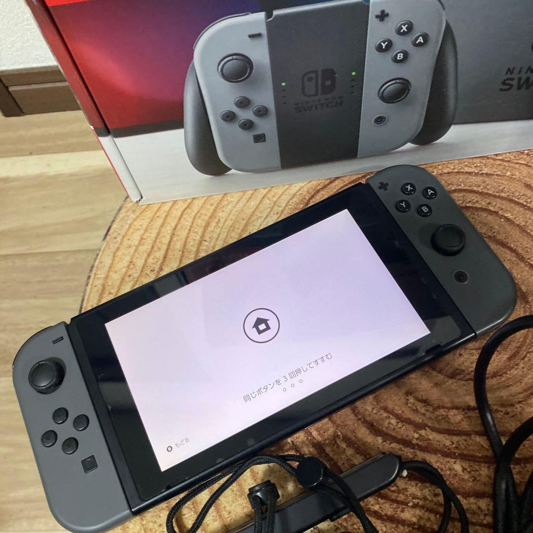 Nintendo Switch ニンテンドースイッチ本体　グレー ①