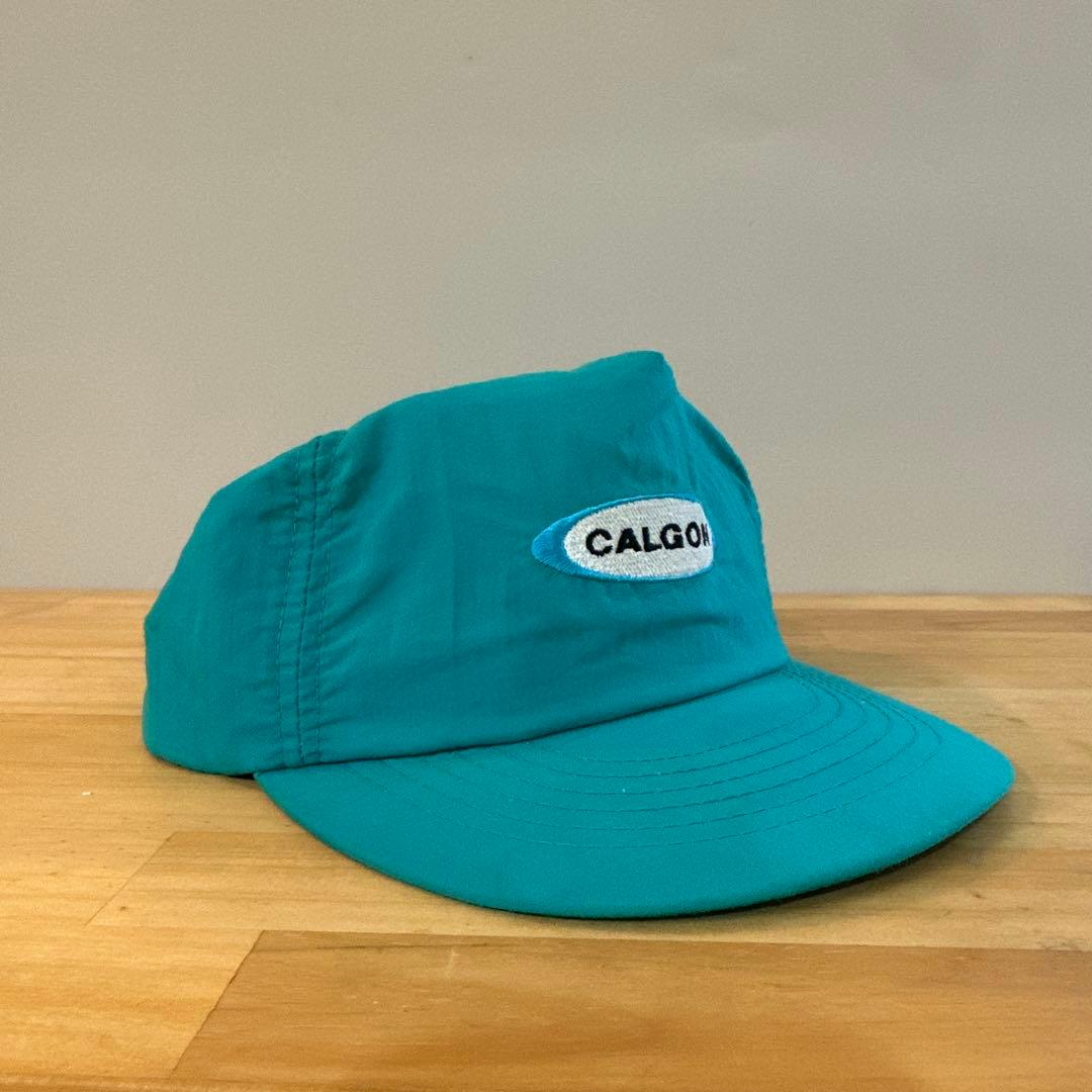 希少 USA製80s CALGON ヴィンテージ ナイロン キャップ 企業ロゴ