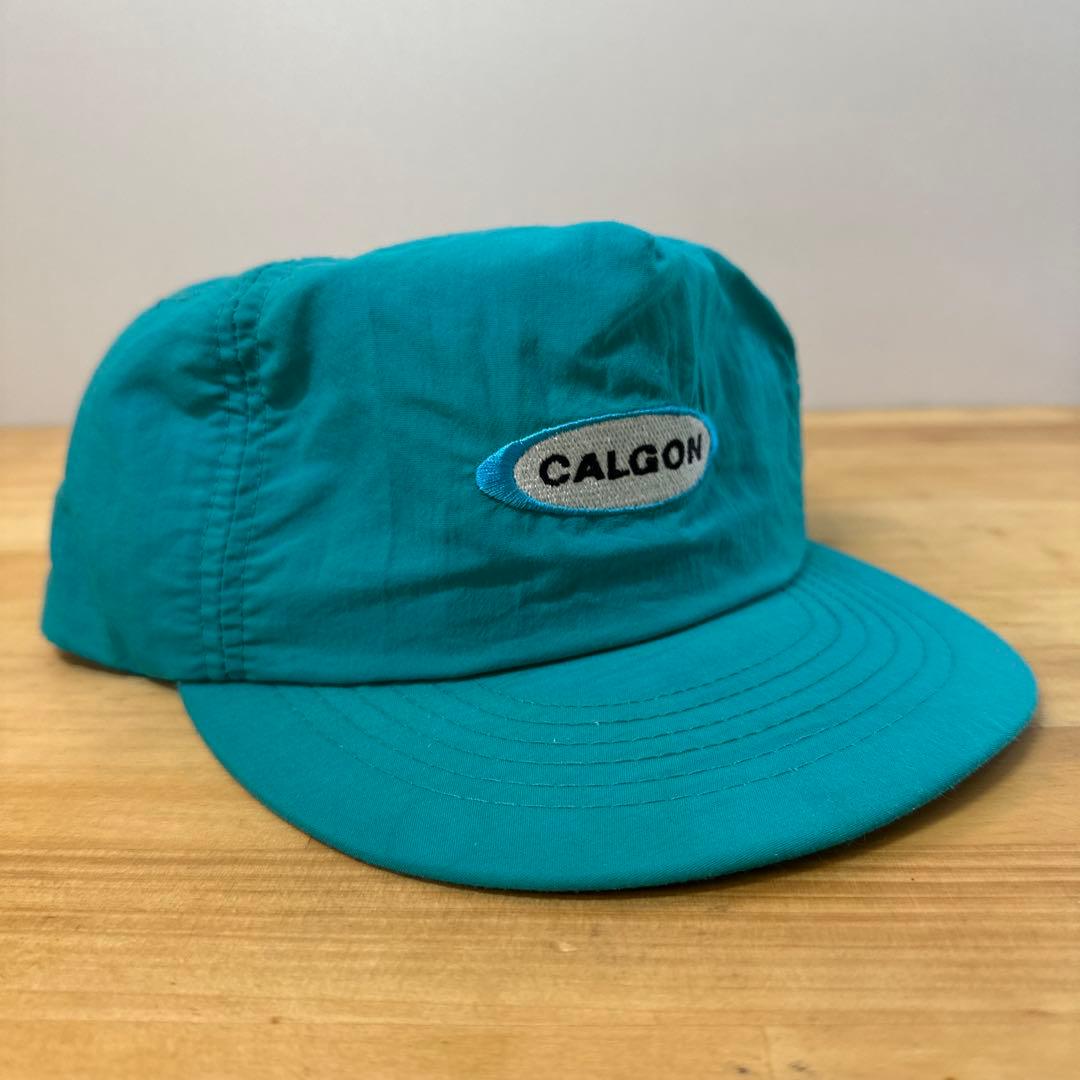 希少 USA製80s CALGON ヴィンテージ ナイロン キャップ 企業ロゴ