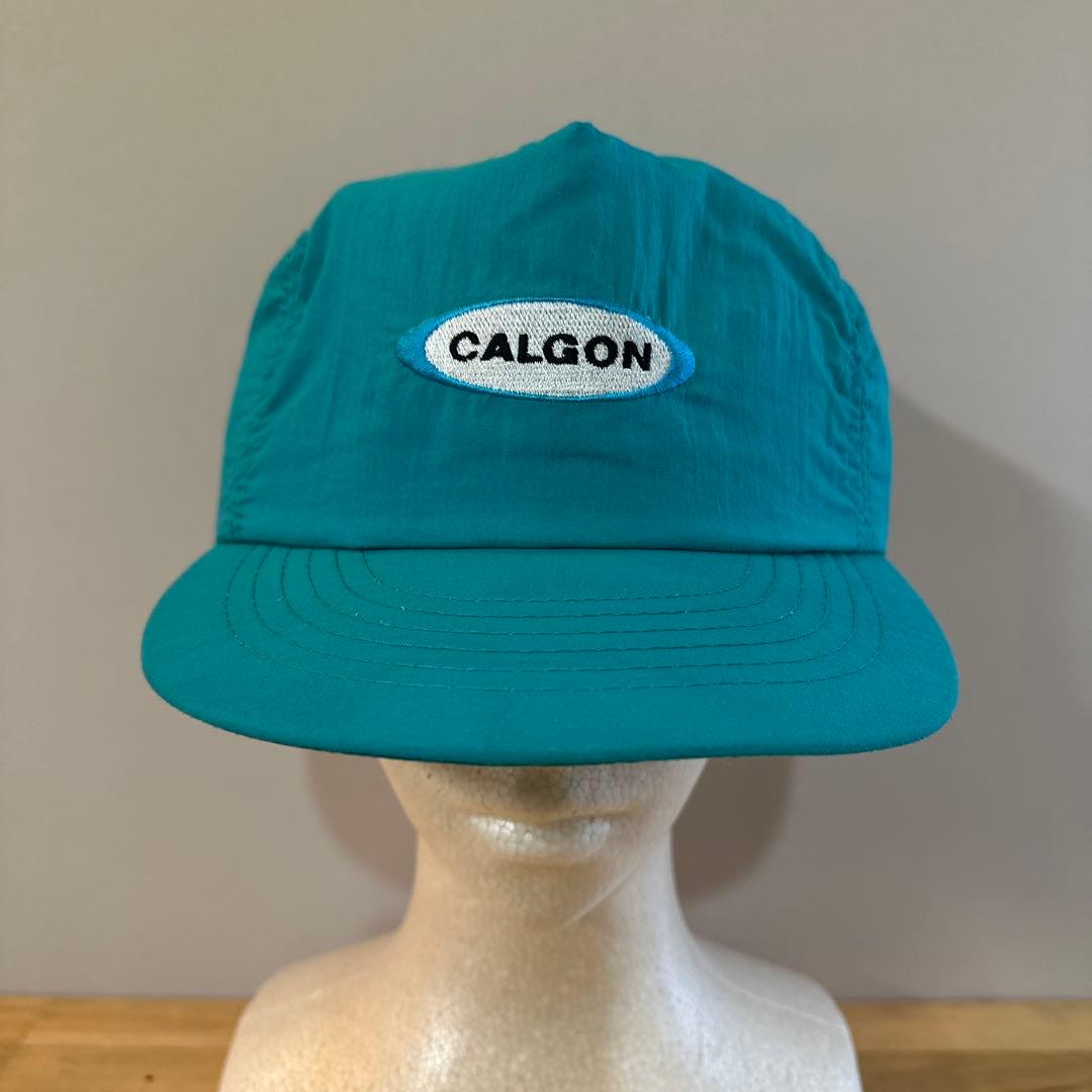 希少 USA製80s CALGON ヴィンテージ ナイロン キャップ 企業ロゴ