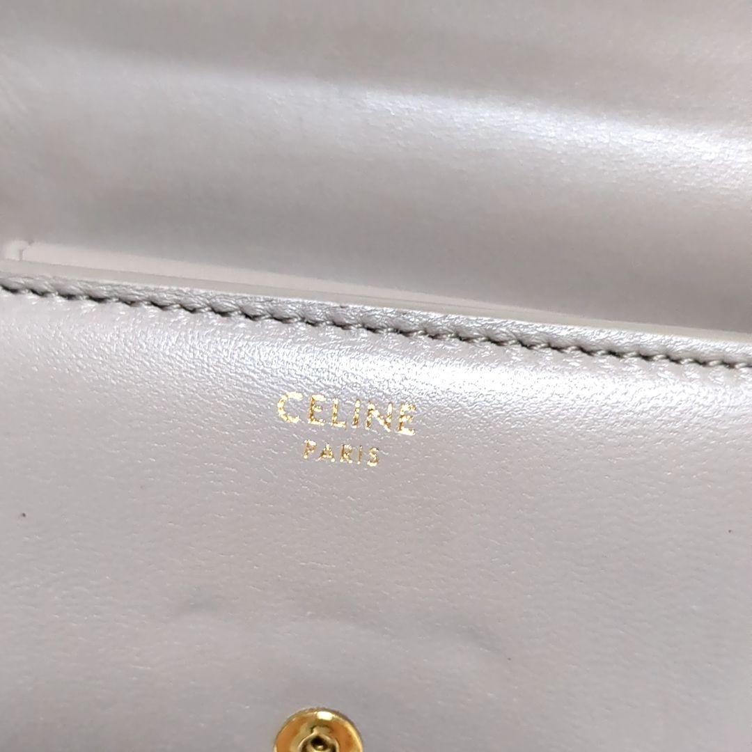 ✨CELINE✨マカダム トリオンフ スモール トリフォールドウォレット グレー