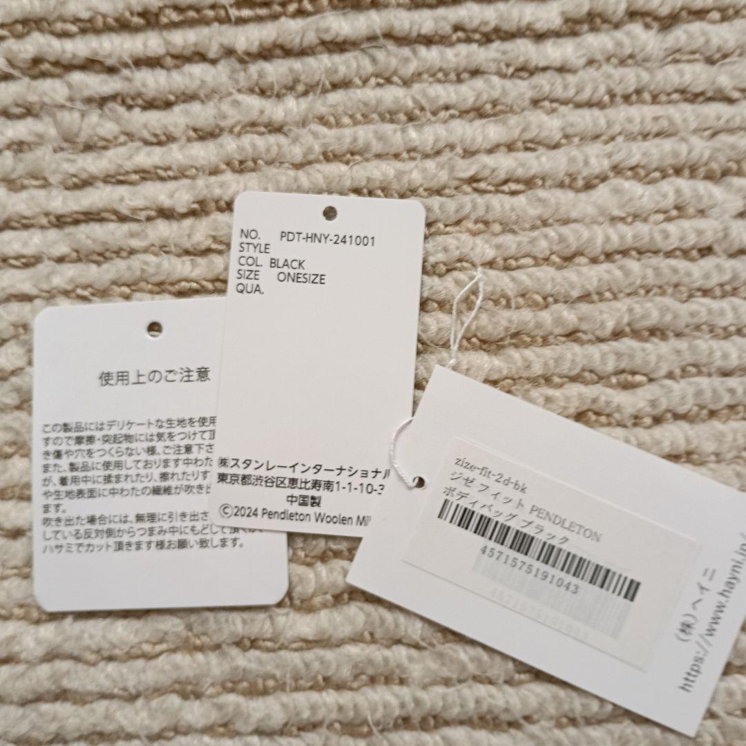 【未使用タグ、保存袋付き】HAYNI PENDLETON ボディバッグ
