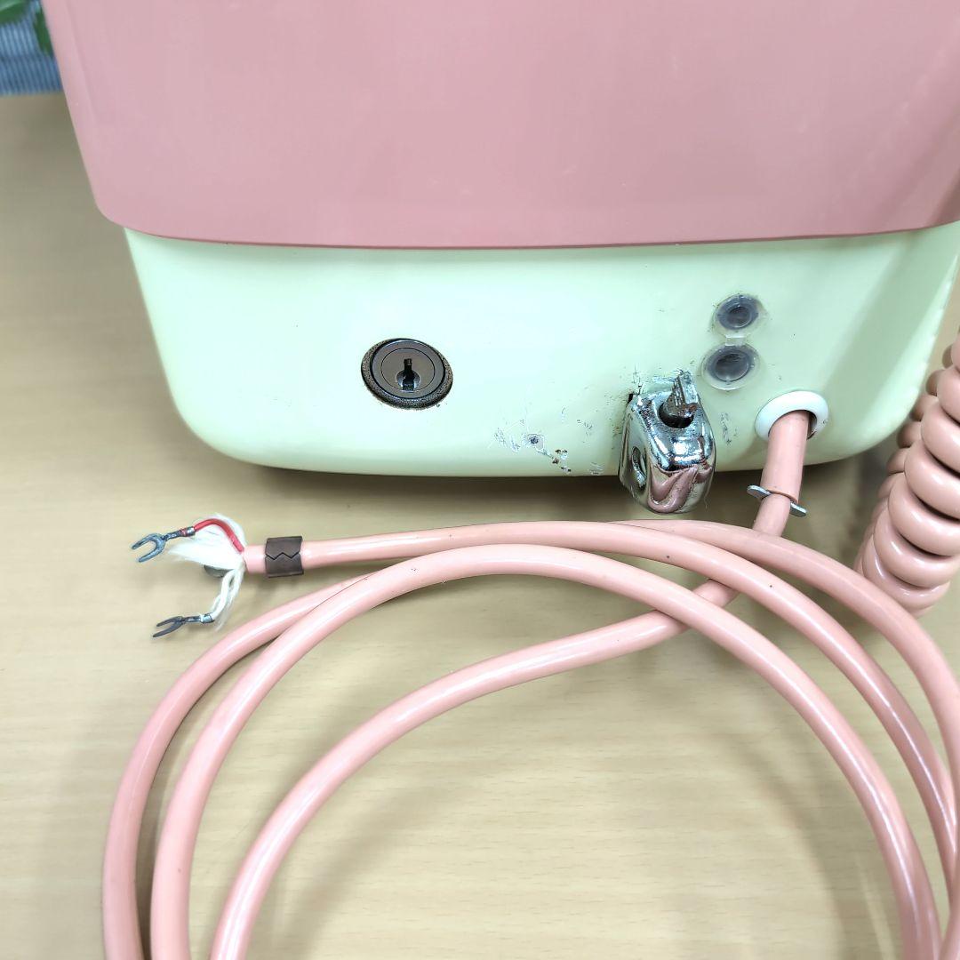 ★10円玉式 電話機 【昭和レトロ】ピンク電話
