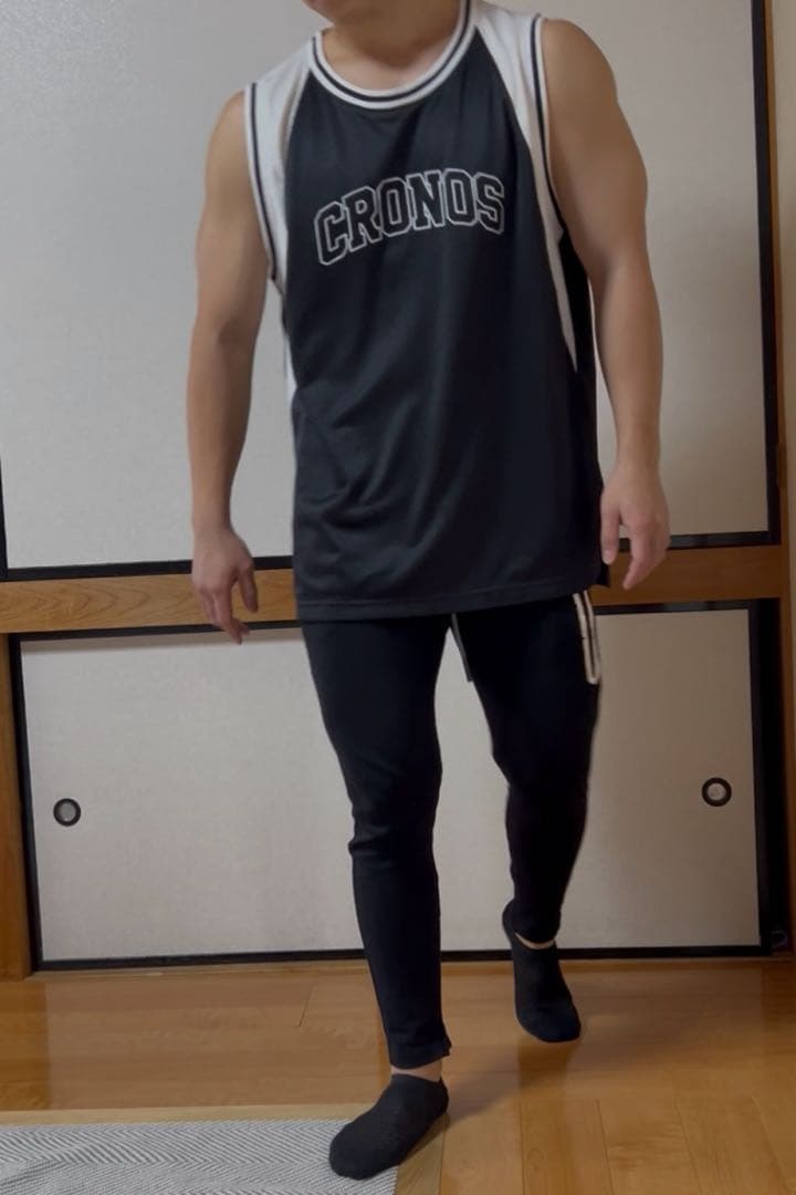 CRONOS メッシュタンクトップ ブラック・ホワイト
