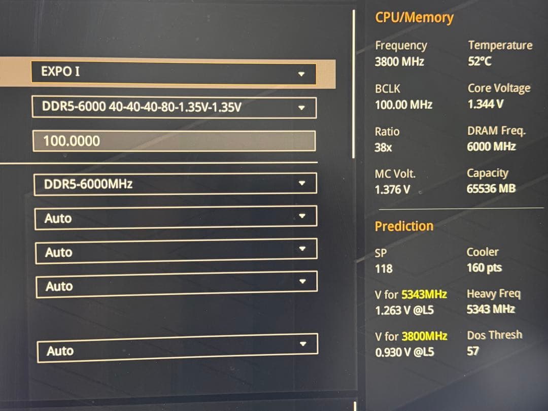 ほぼ新品Crucial Pro DDR5 64GB (32GBx2) メモリ 黒