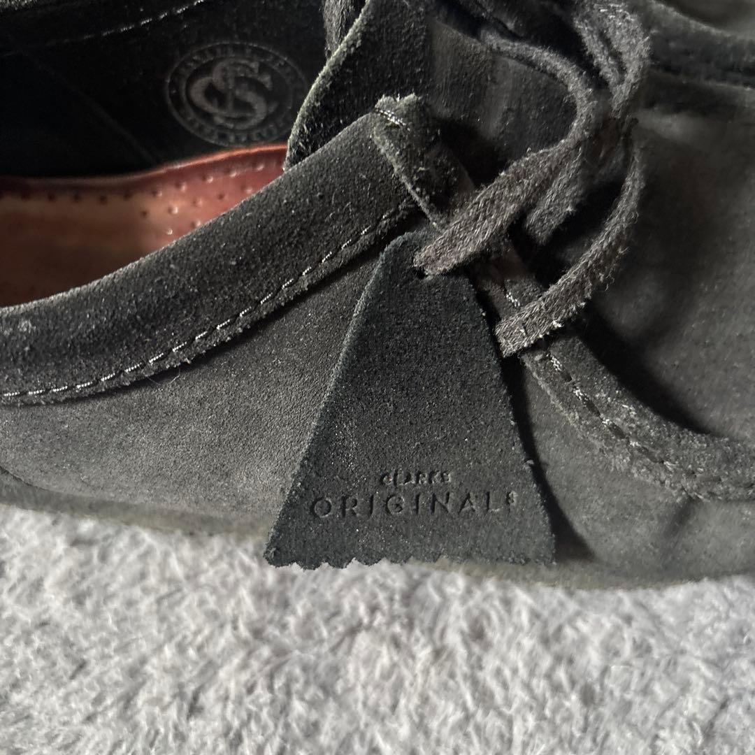 Clarks クラークス　ワラビー　ブラック　27.5