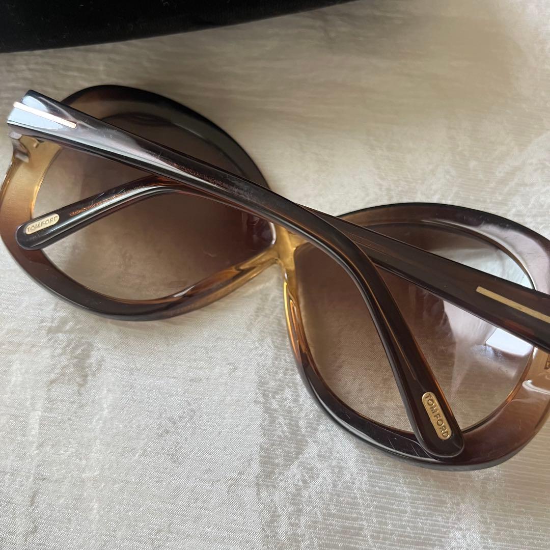 TOM FORD ブラウン サングラス ケース付き