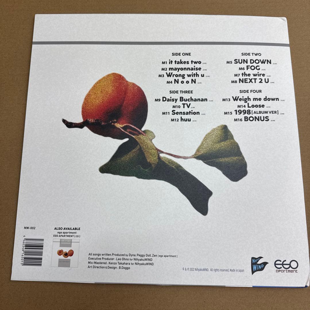 ego apartment EGO APARTMENT 2LPレコード新品同様