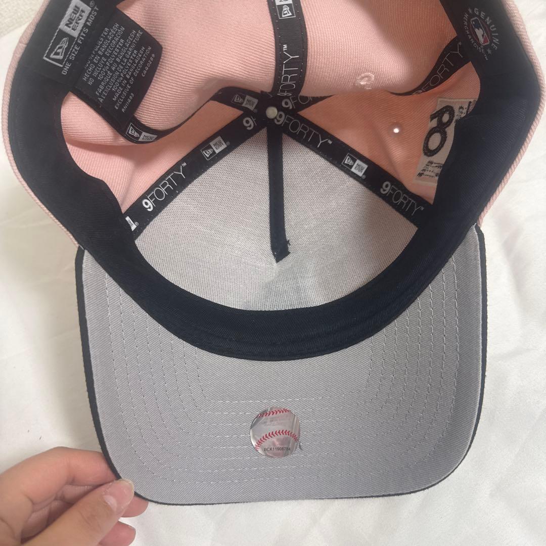 New Era 9FORTY ピンク ブラック キャップ