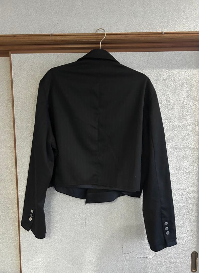 VI E DIT カットオフ ジャケット スラックス セットアップ ブラック