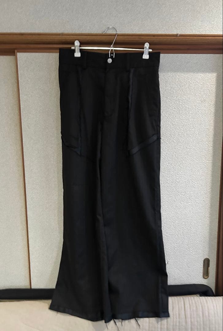 VI E DIT カットオフ ジャケット スラックス セットアップ ブラック