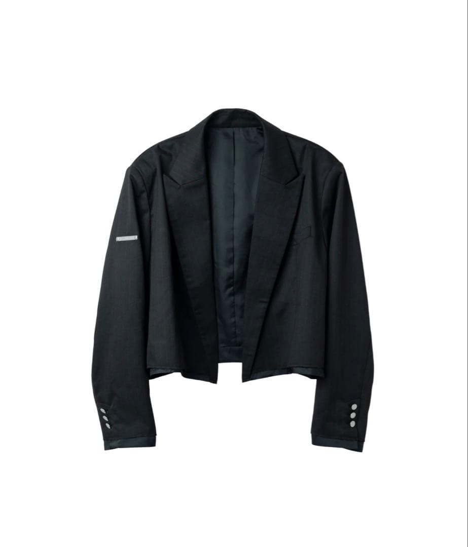 VI E DIT カットオフ ジャケット スラックス セットアップ ブラック