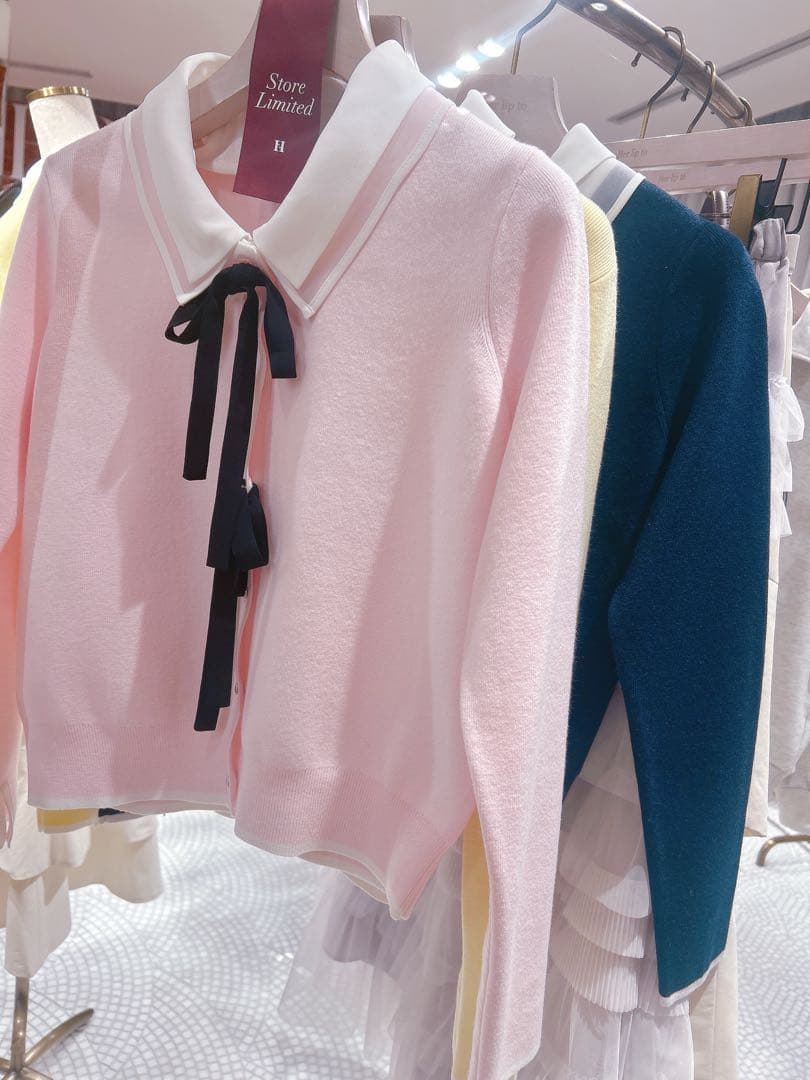 トップス Lilas Ribbon Knit Cardigan herlipto