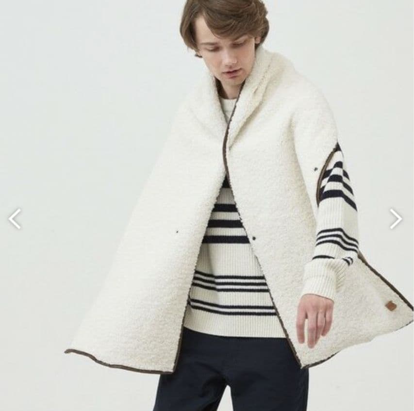 新品 AIGLE/エーグル ボアフリース ロングショール マフラー 男女兼用