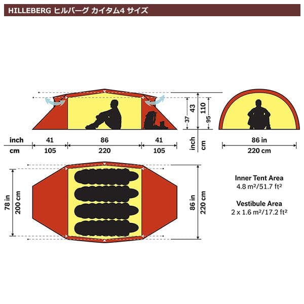 【新品】ヒルバーグ カイタム4 レッド 定価291500円 ケロン アトラス