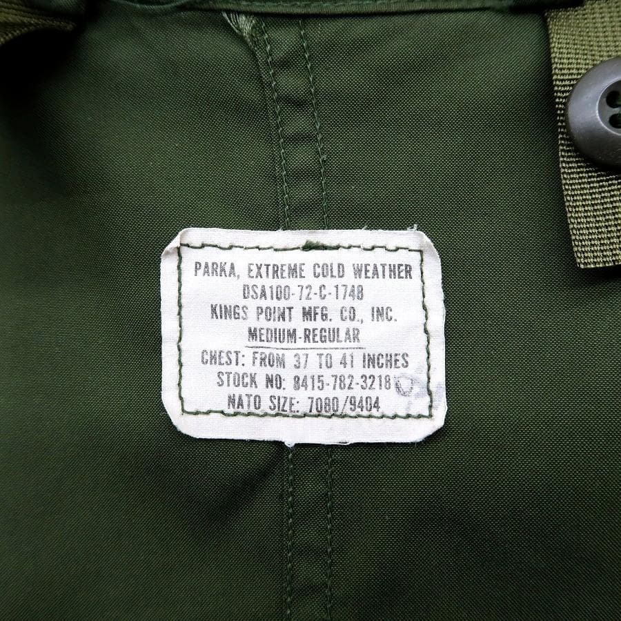 極上 M 1972年 米軍実物 M-65 モッズコート 三点セット 完品 87