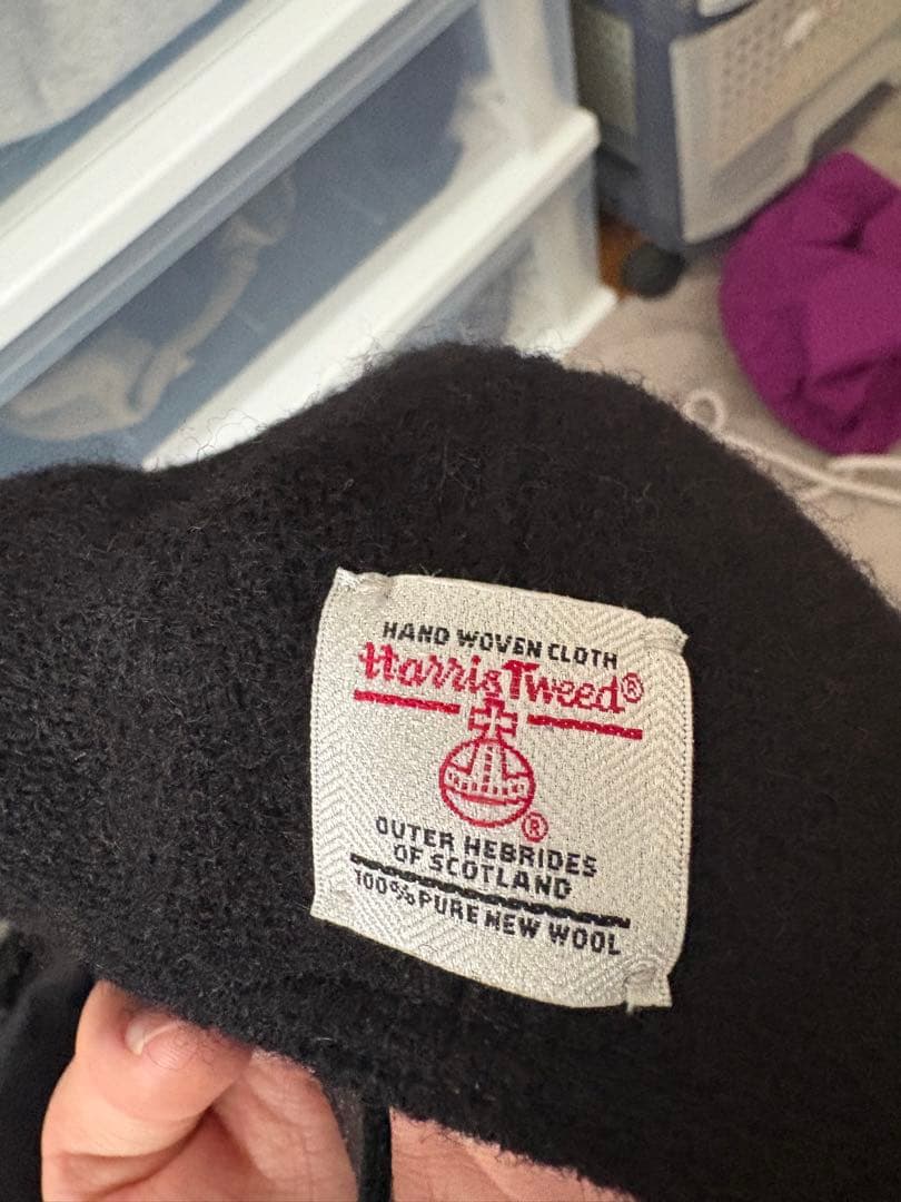 Supreme ブラックキャップ Harris Tweed