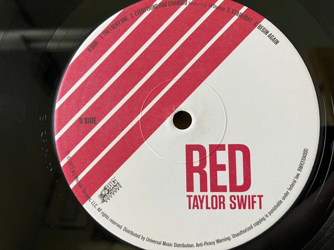 【美品】Taylor Swift - RED“レッド” アナログ2LPレコード