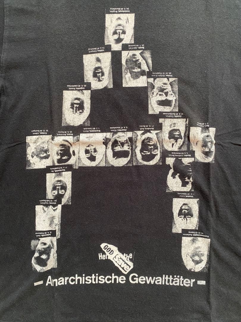 UNDERCOVER 06SS T期 ドイツ 赤軍指名手配 アナーキーＴシャツ