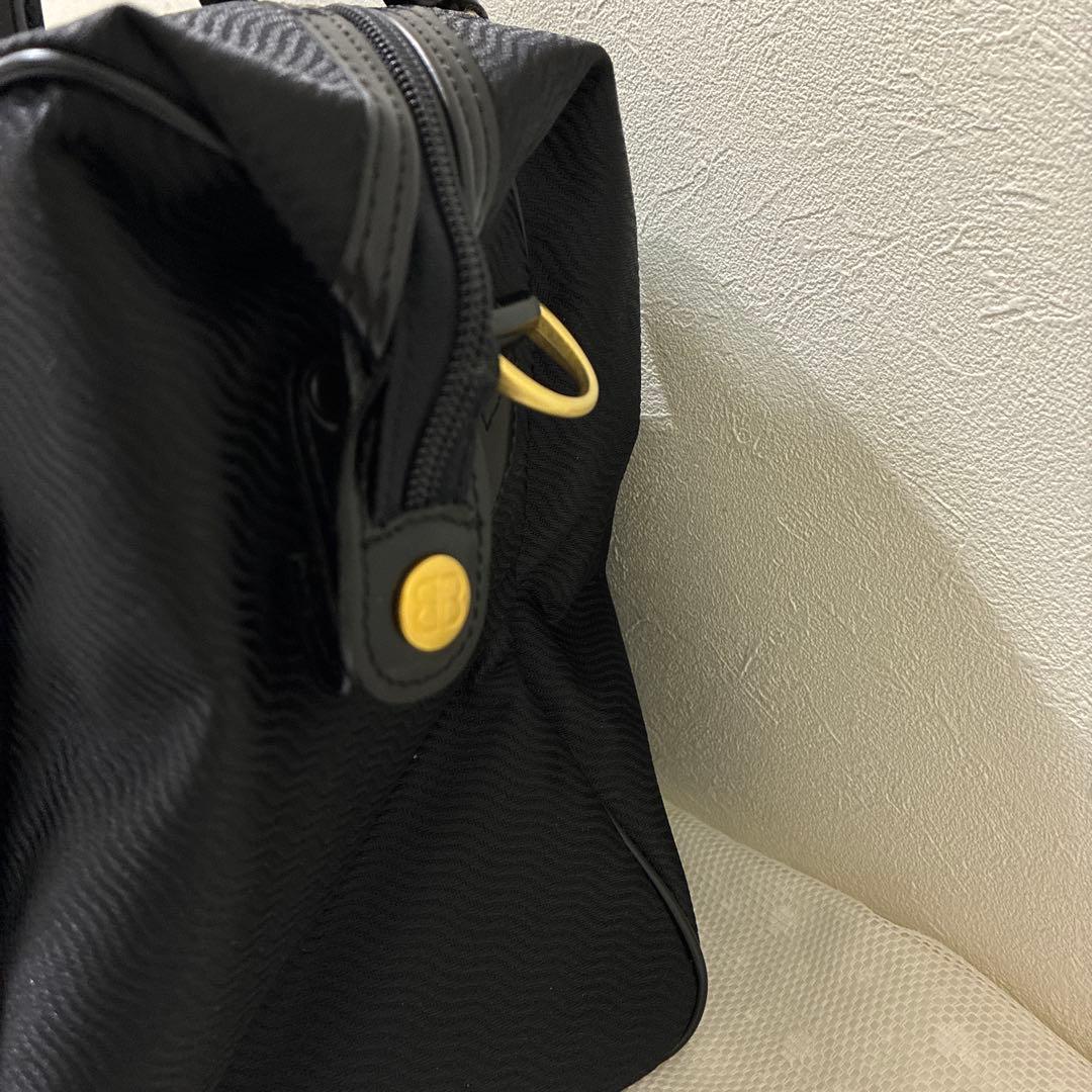 美品 バレンシアガ エース コラボ 2way ボストンバッグ ナイロン ブラック