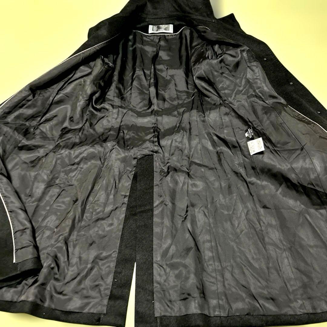 美品】le souk カシミヤ100% 大きめサイズ ベルト　ロング　比翼　42