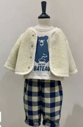 しょうこ【美品】PETIT BATEAU★プチバトーボアアウター