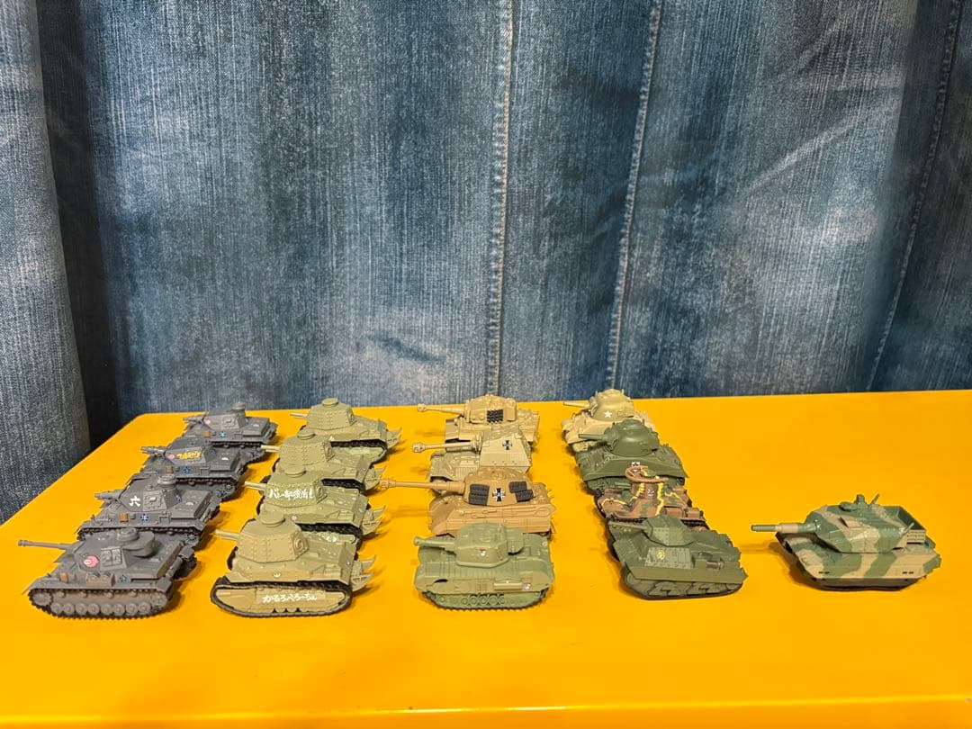 ガルパン？戦車　プルバックタンク15体セット
