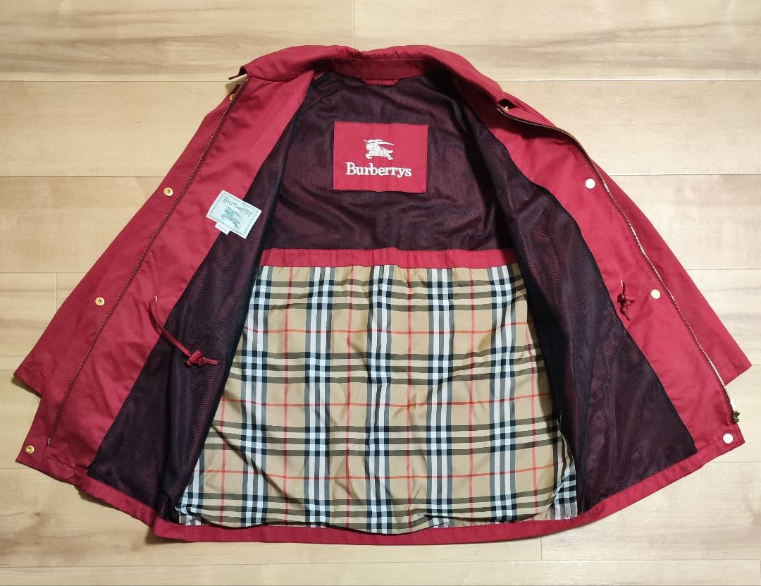 Burberry スプリングコート レッド レディースM