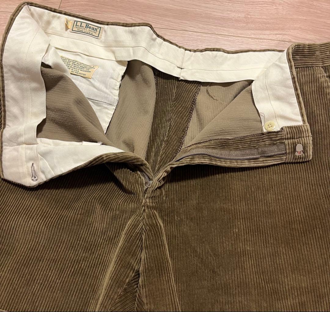 アメリカ製 80s L.L.BEAN コーデュロイ パンツ ビッグサイズ W42