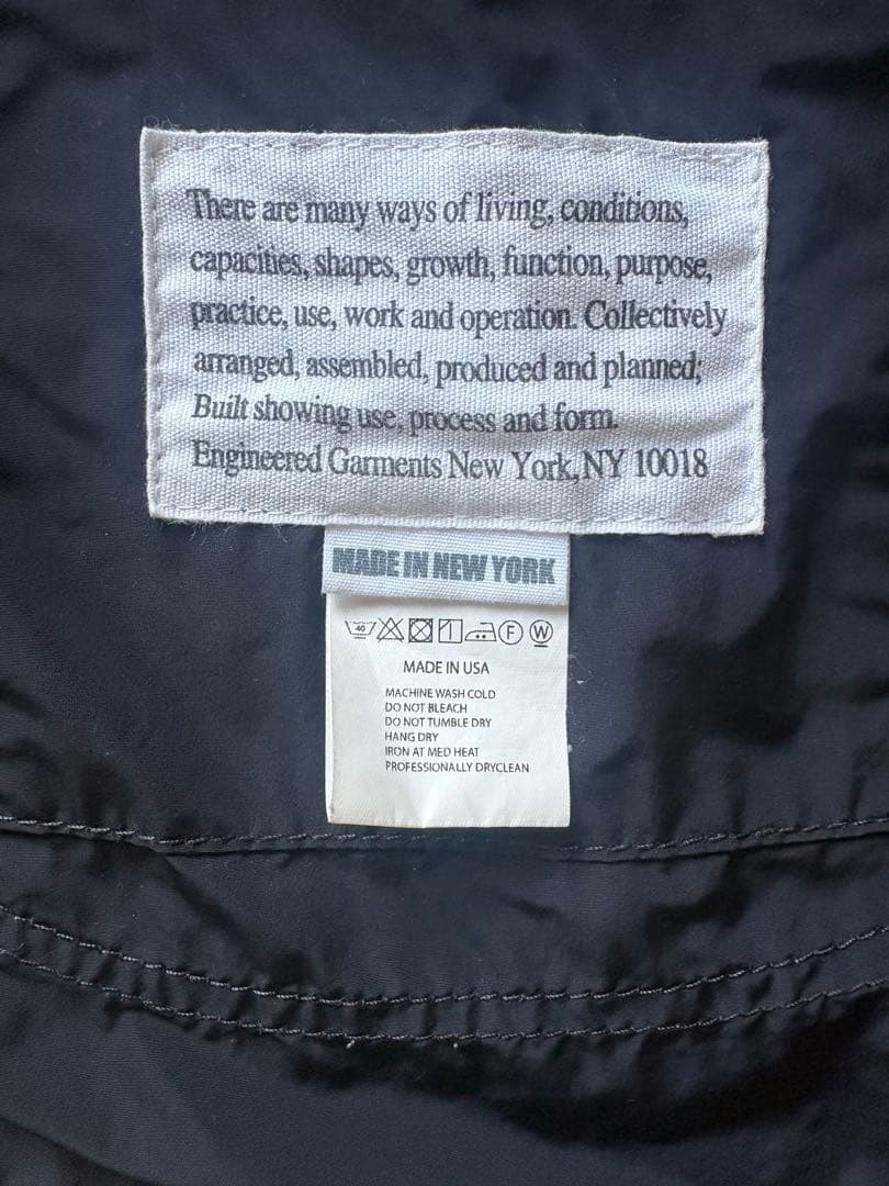 Engineered Garments テーラードジャケット 素材ナイロン