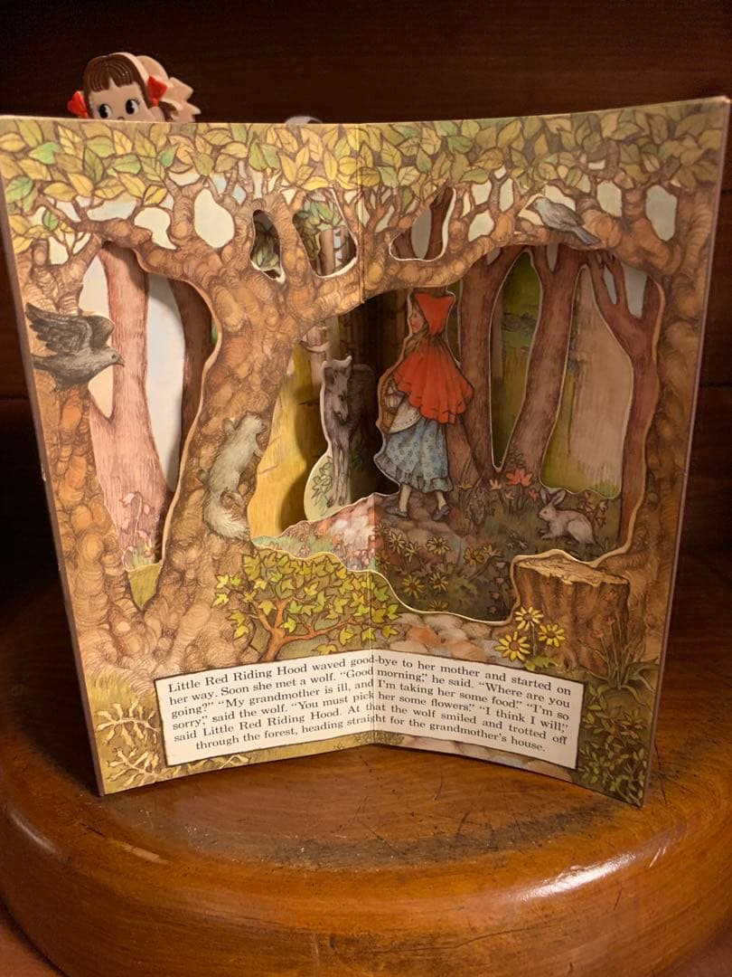 希少 1975年 Little Red Riding Hood 仕掛け絵本