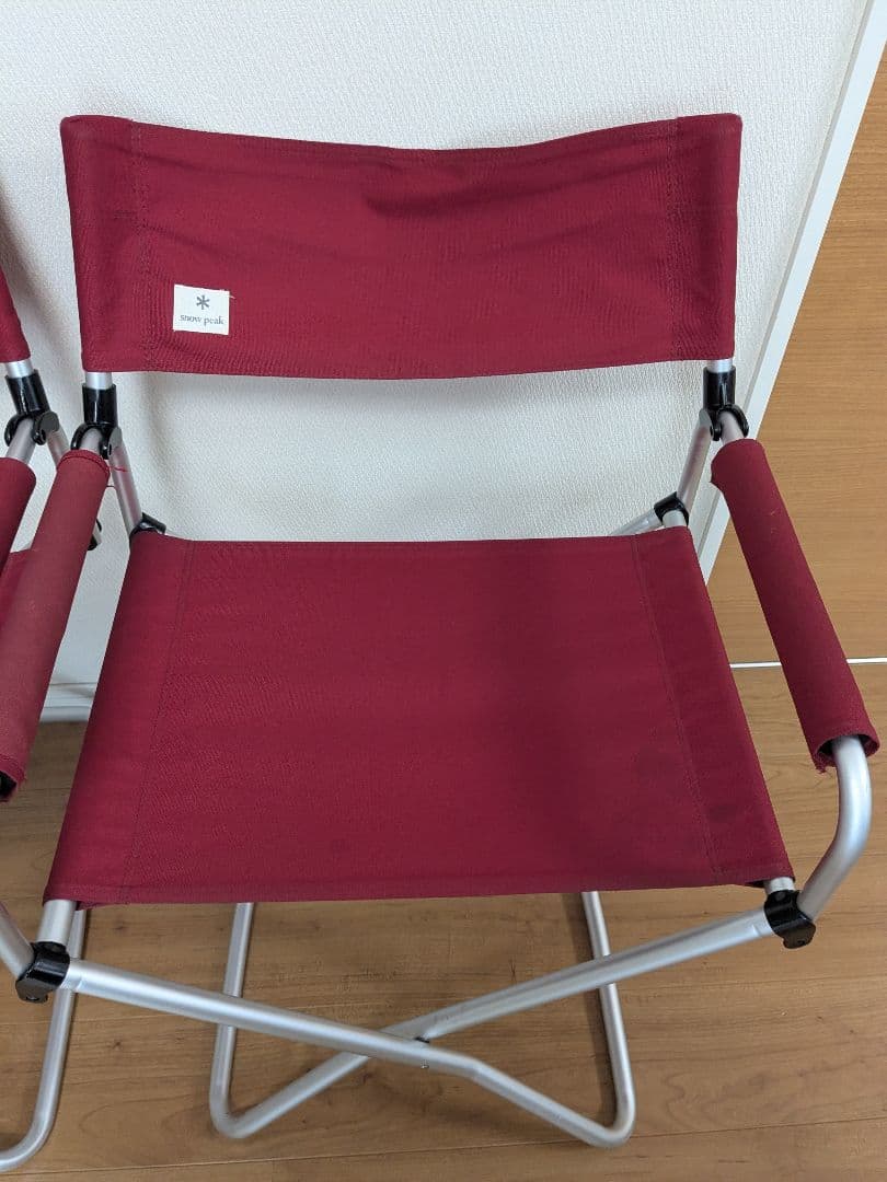 スノーピーク　FDチェアワイド　レッド　2脚セット　LV-077RD