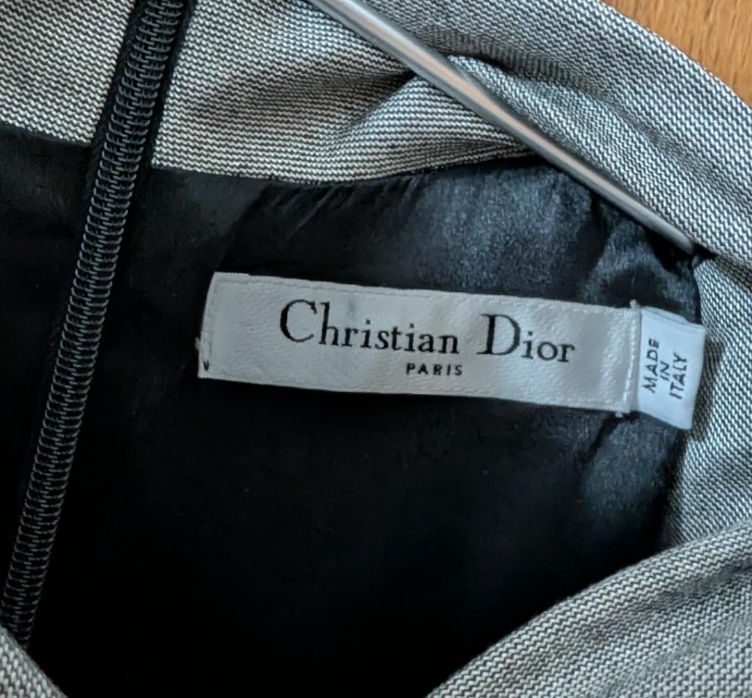 DIOR 19AW ボウネック ベルテッドワンピース