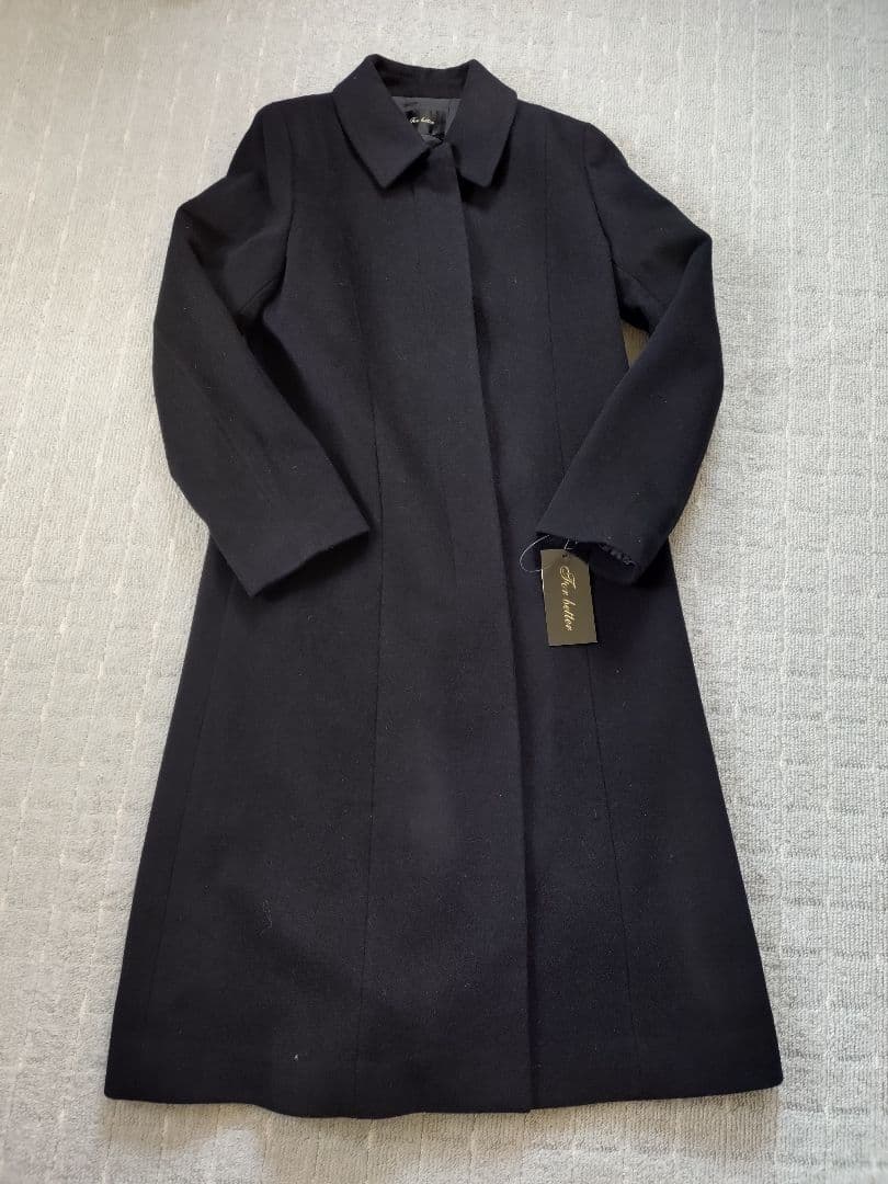 新品　ロングコート　ブラック