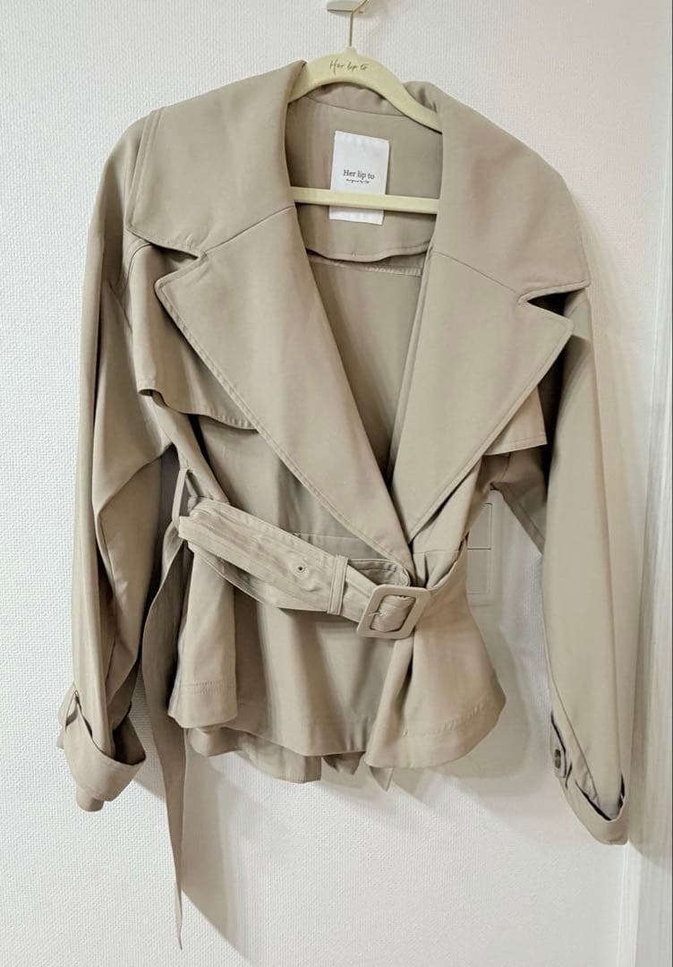 ジャケット・アウター Everyday Belted Trench Jacket herlipto