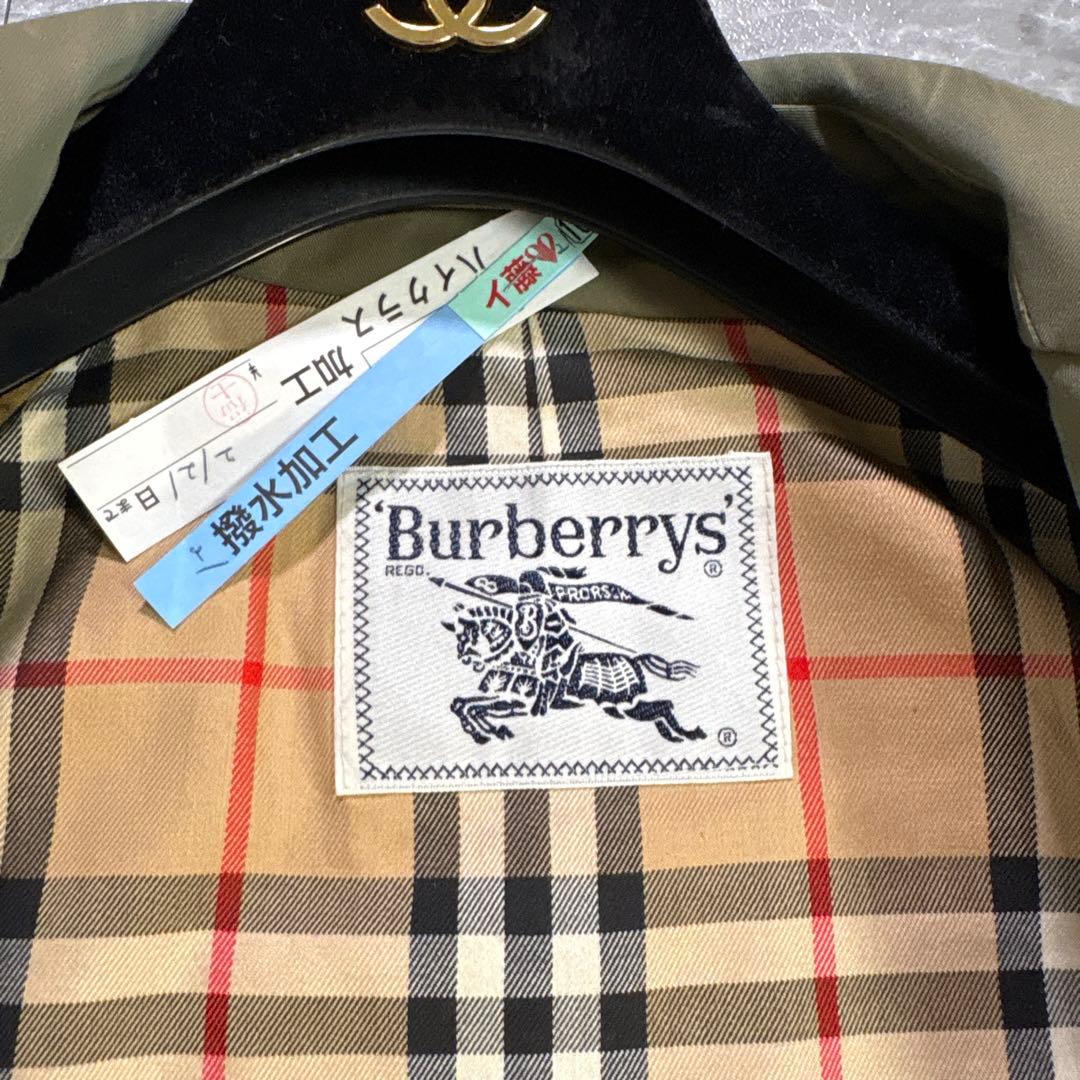 バーバリー Burberrys ステンカラーコート ノバチェック 玉虫カラー