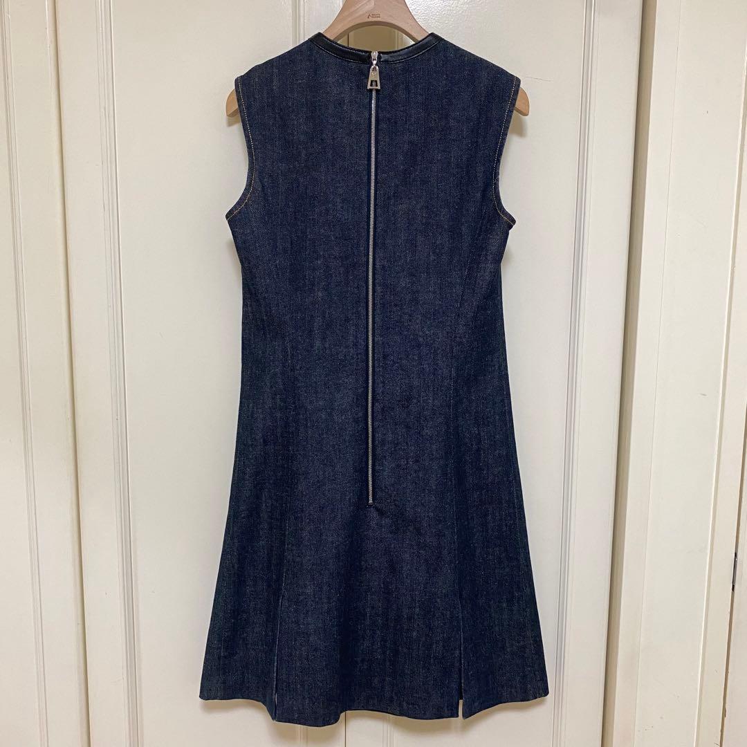 ルイヴィトン LOUIS VUITTON デニムスリットワンピース 34