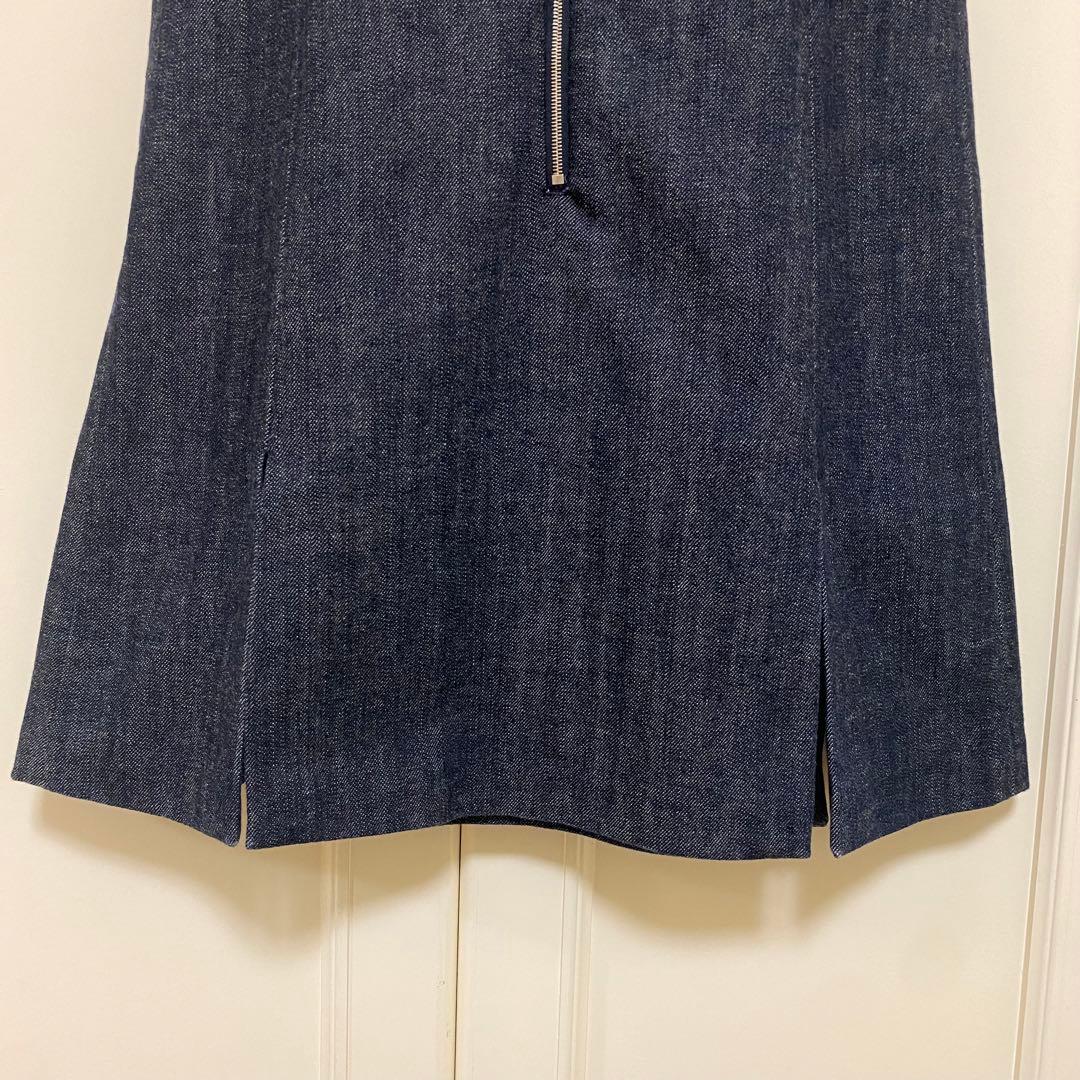 ルイヴィトン LOUIS VUITTON デニムスリットワンピース 34