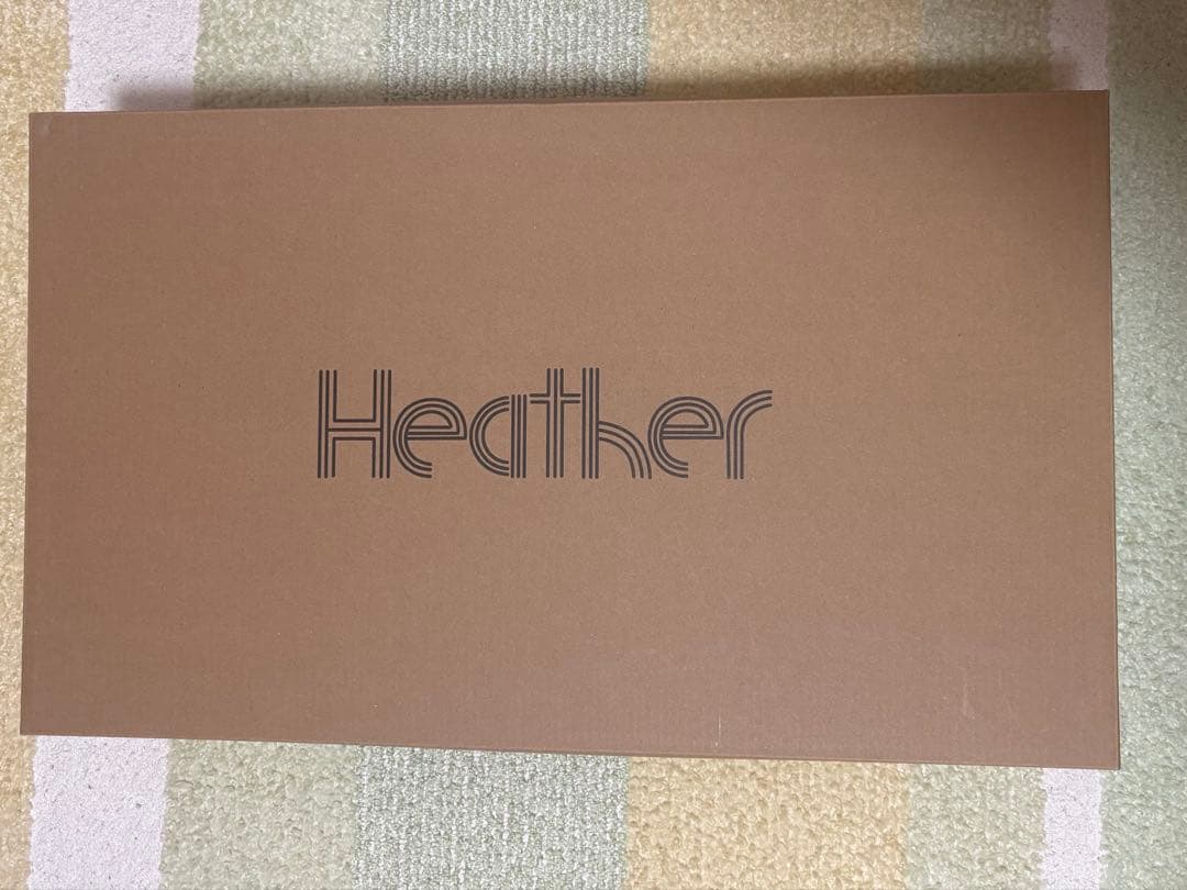 ブラック ロングブーツ Sサイズ heather【新品】 【み】