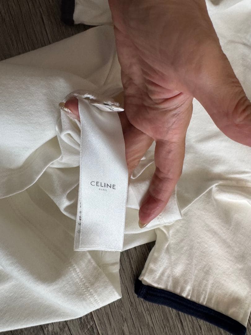 CELINE セリーヌ22.23SS トリオンフ ロゴ半袖Tシャツ レディース