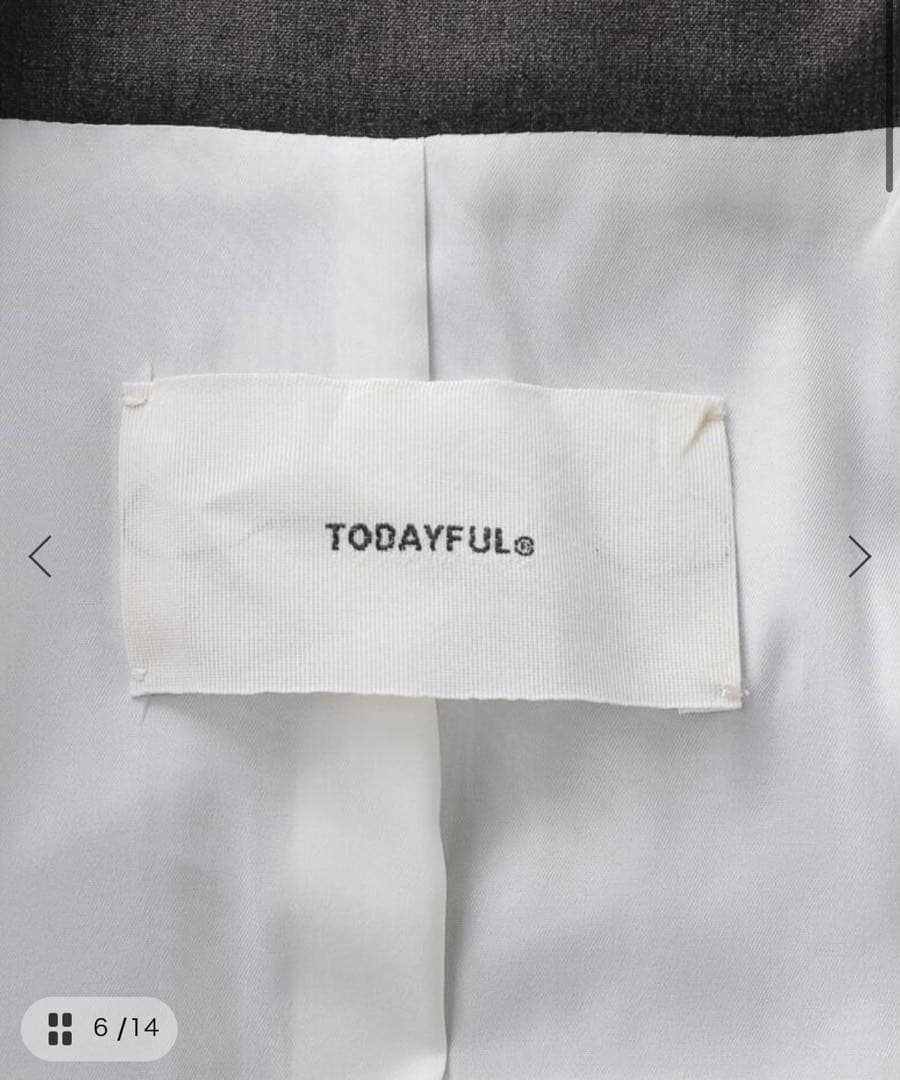 【TODAYFUL/トゥデイフル】Over Shoulder Jacket 36
