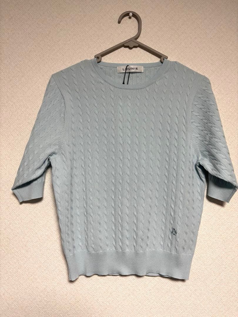 lounie クルーニットカーディガン、インナー付き