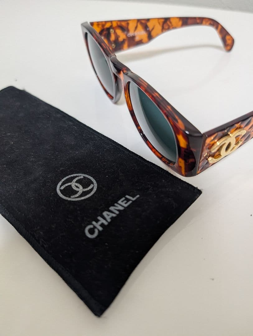 【シャネル】CHANEL べっ甲柄 サングラス レディース