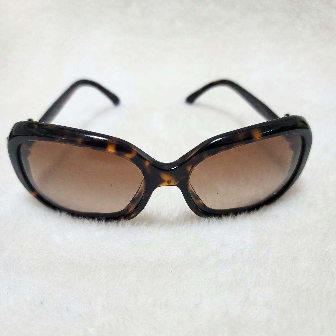 前*希様 300円 美品 CHANEL サングラス ココマーク リボン べっ甲柄