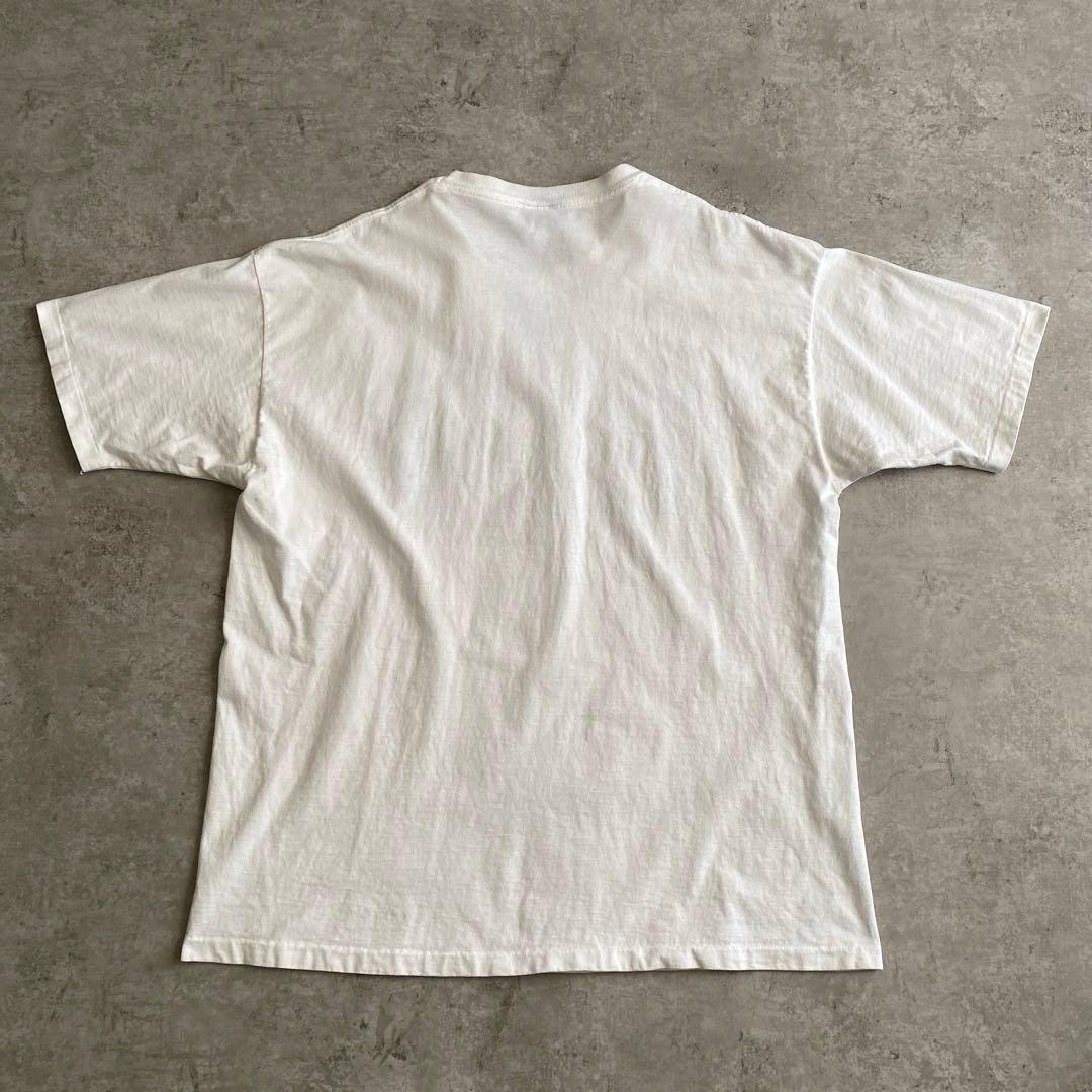 90s Pull my finger アート Tシャツ USA製 白 XL
