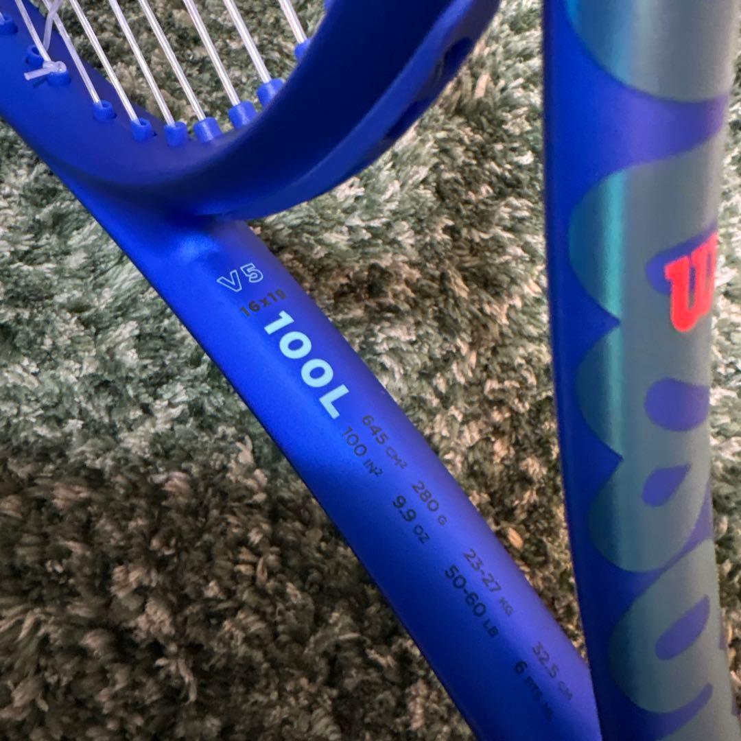 使用１回の美品　Wilson ultra V5 100L G2 ガット