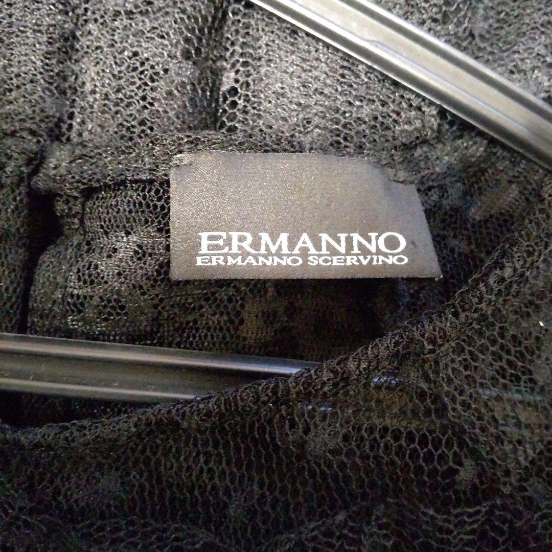 ERMANNO SHERVINOエルマンノシェルビーノ 総刺繍レース ワンピース